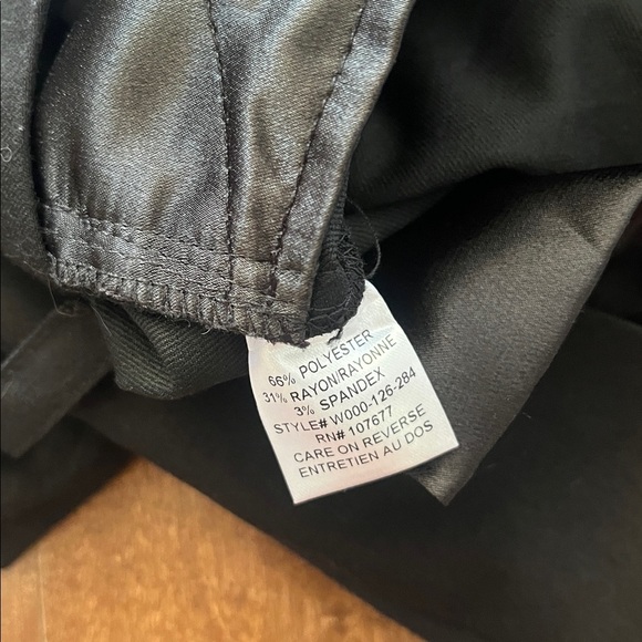 Alice + Olivia Straight-Leg Mid Rise Trousers Black Size 2 Quiet Luxury - Picture 6 of 7